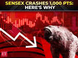 Nifty below 22,300, Sensex crashes 1,000 pts: Here's why:Image