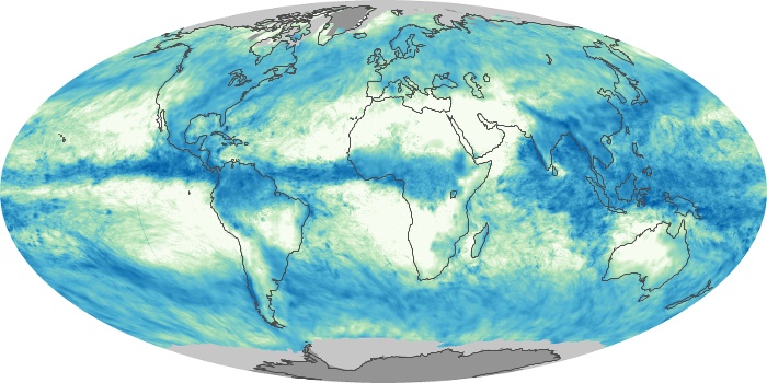 Global Map Total Rainfall Image 1