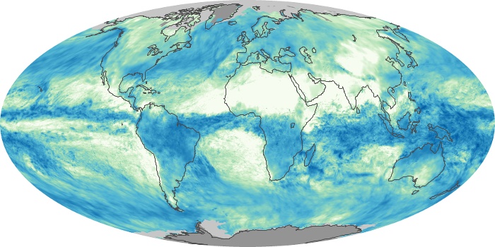 Global Map Total Rainfall Image 45