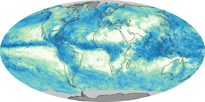 Global Map Total Rainfall Image 65