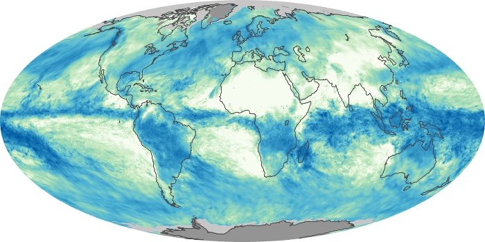 Global Map Total Rainfall Image 80