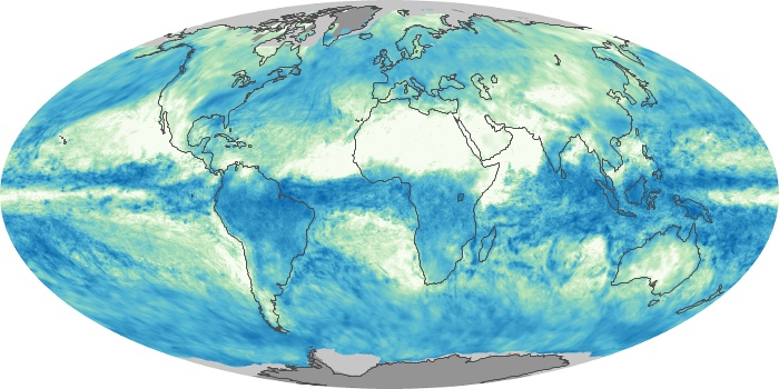 Global Map Total Rainfall Image 94