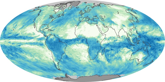 Global Map Total Rainfall Image 105