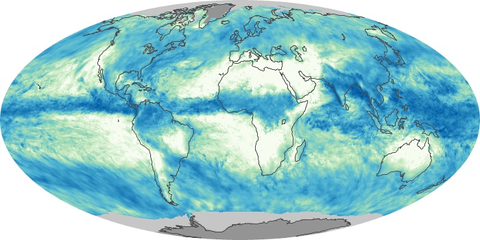 Global Map Total Rainfall Image 110