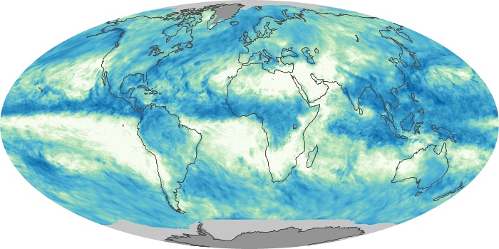 Global Map Total Rainfall Image 196