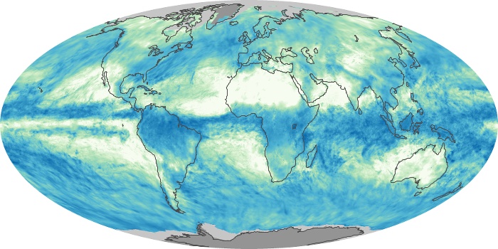 Global Map Total Rainfall Image 215