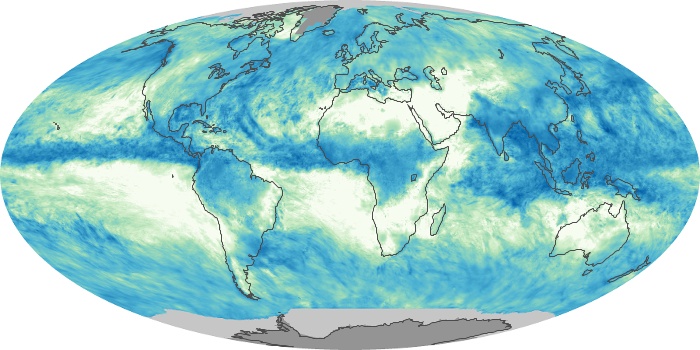 Global Map Total Rainfall Image 256