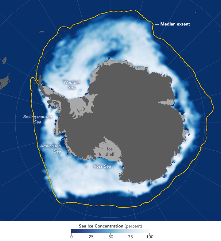 Melting Woes: Antarctic Sea Ice at Record Lows