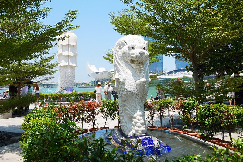 魚尾獅公園 Merlion Park┃新加坡景點：新加坡必遊景點！魚尾獅公園交通方式以及周邊推薦景點 @飛天璇的口袋