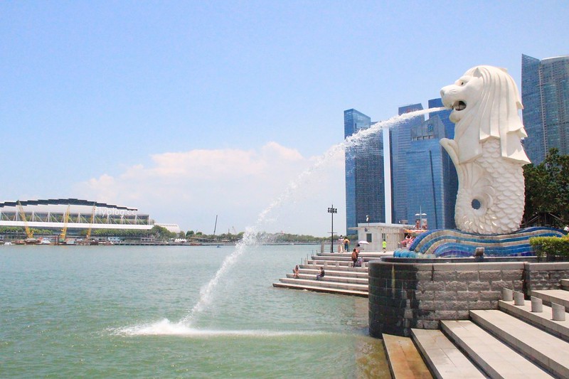 魚尾獅公園 Merlion Park┃新加坡景點：新加坡必遊景點！魚尾獅公園交通方式以及周邊推薦景點 @飛天璇的口袋