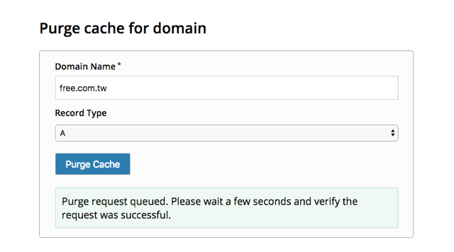 Cloudflare Purge Cache