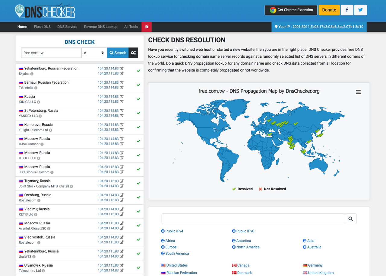 DNS Checker