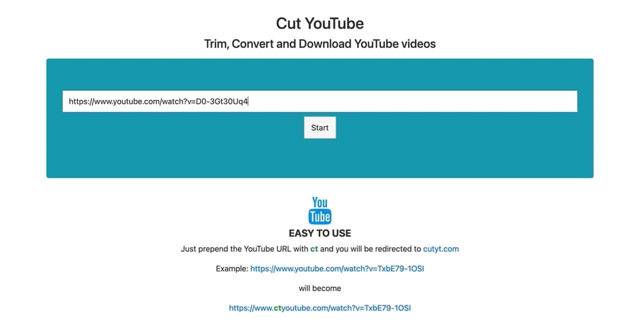 Cut YouTube