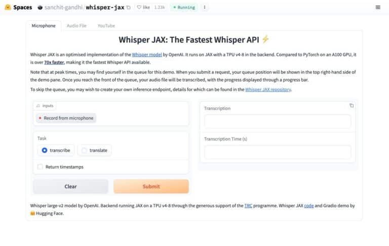 Whisper JAX：影片聲音轉文字工具，支援繁體中文且速度超快