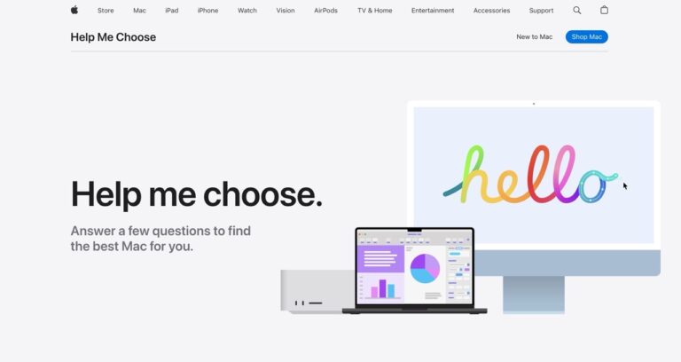 Apple 推出全新功能「Help Me Choose」：如何選擇最適合你的 Mac？