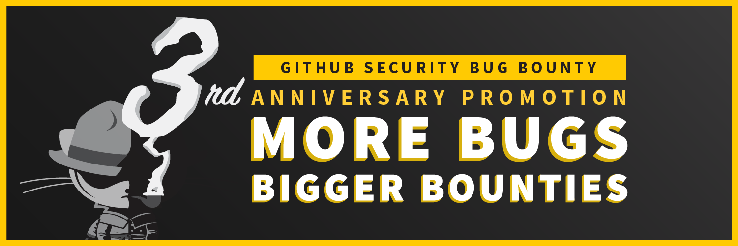 Wrapping up GitHub Bug Bounty Third Year Anniversary Promotion