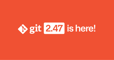 Orange banner that says git 2.47 is here!