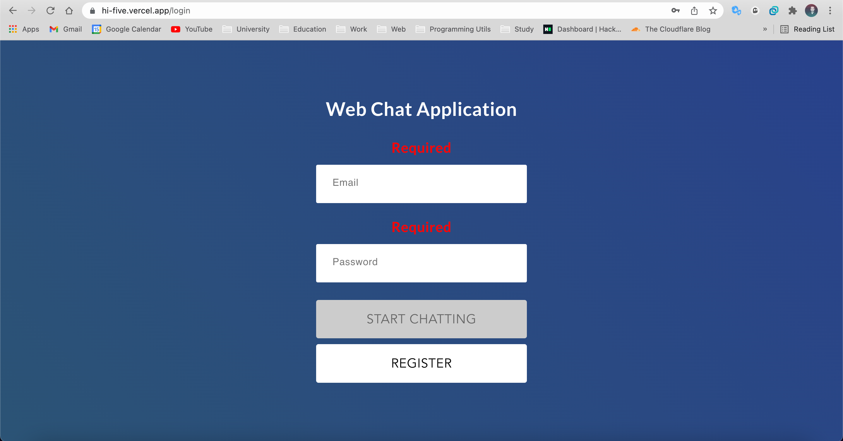 Login Page