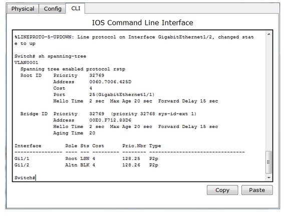 spanning-tree show