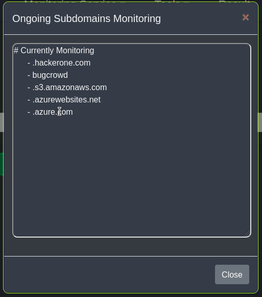 subdomain monitor