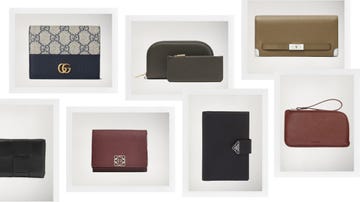 a collection of various wallets displayed in a grid layout