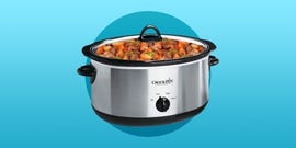 stainless steel crock pot 7 quart oval manual slow cooker