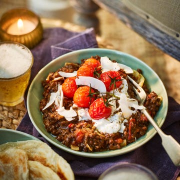 black garlic and tomato dhal