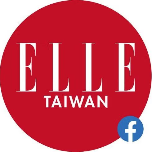 logo of elle taiwan with a facebook icon