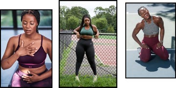 three women wearing their favorite fitness apparel