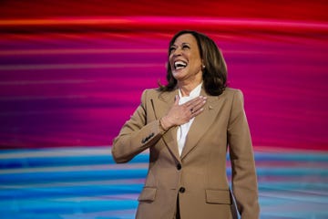 united states august 19 vice president kamala harris addresses the democratic national convention at the united center in chicago, ill, on monday, august 19, 2024 tom williamscq roll call, inc via getty images