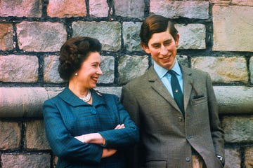 original caption prince charles and queen elizabeth are shown here at their windsor home