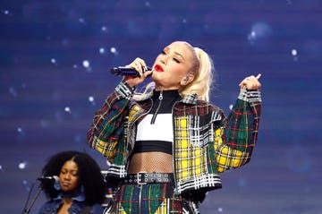 new york, new york october 29 gwen stefani performs as the state street global advisors launch a new campaign and attempt a guinness world record at nasdaq marketsite on october 29, 2024 in new york city photo by john lamparskigetty images