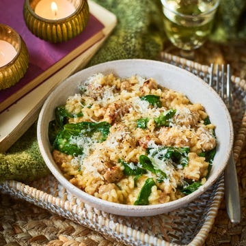 sausage carbonara risotto