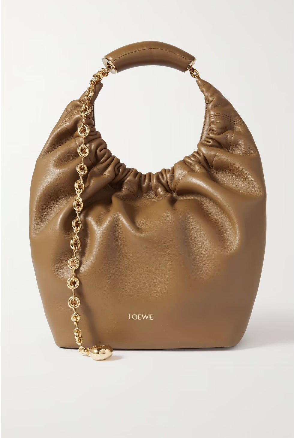 Squeeze Small Chain-Embellished Tote