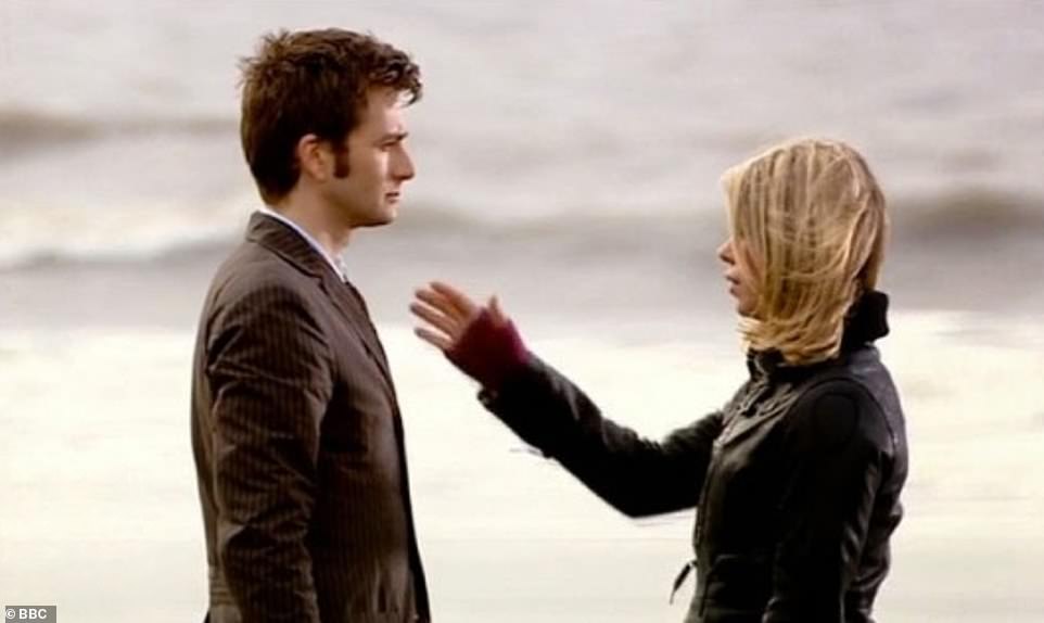 In tears: The pair's heart-breaking goodbye on Bad Wolf Bay in the Series 2 episode Doomsday left many fans on the brink of tears, as Rose confessed she loved the Time Lord...