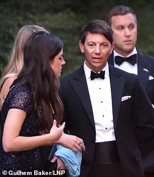 Other guests including Deputy White House Press Secretary Hogan Gidley (pictured) were also seen outside getting ready to leave