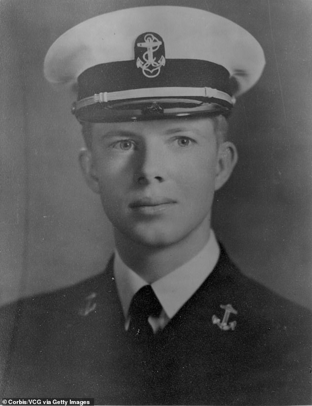 Carter when he was a student at the United States Naval Academy in Annapolis in an undated photo. He was admitted in 1943 and graduated in 1946