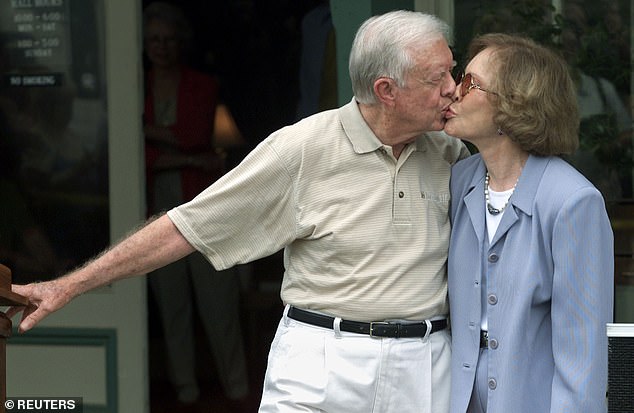 Carter noted that it took him running for office in 1962 for some of the dynamics in his marriage to Rosalynn to change, writing that they became 'real partners.' His biographer pointed out that Rosalynn became his 'political partner,' and she chose to focus on mental health issues, which she did for decades. 'Few were aware of what a significant role she played in their political symbiosis,' he wrote