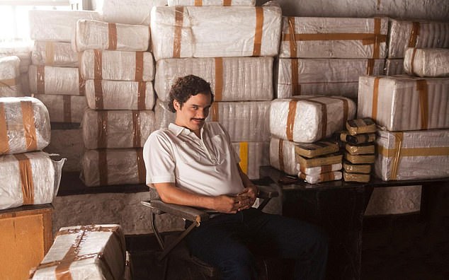 The agents' experiences in Colombia formed the basis for the hit Netflix show Narcos, which starred Brazilian actor Wagner Moura (above) as Escobar