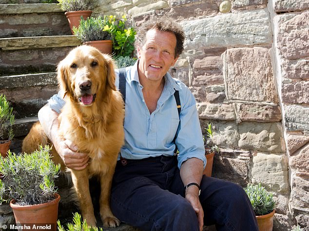 Monty Don's late beloved family dog Nigel was saved after severing his spinal cord when  one of the discs in his back exploded