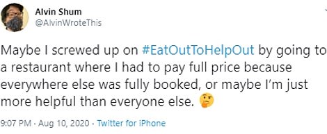 #EatOutToHelpOut