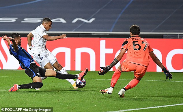 Mbappe had chances to score himself but was denied by brave goalkeeping and defending