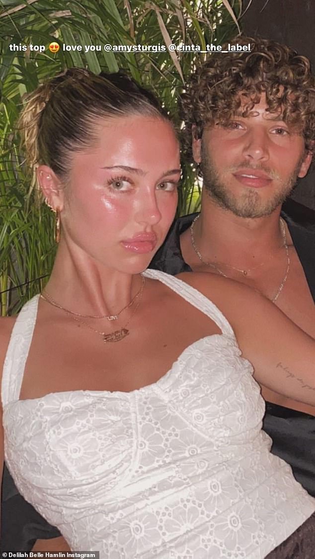 Gorgeous couple: Delilah is older sister to Amelia Gray Hamlin, 19