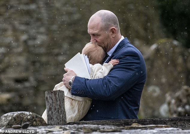 The heaviest of all royal babies born to date is Zara and Mike Tindall's middle child and second daughter Lena Tindall. Pictured: Mike Tindall carrying his daughter Lena from her Christening