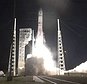 In this image made from NASA video, United Launch Alliance's Vulcan rocket with Astrobotic Technology's lander onboard is launched from Cape Canaveral Space Force Station in Florida, Monday, Jan 8, 2024. The first U.S. lunar lander in more than 50 years rocketed toward the moon Monday, launching private companies on a space race to make deliveries for NASA and other customers.(NASA via AP)