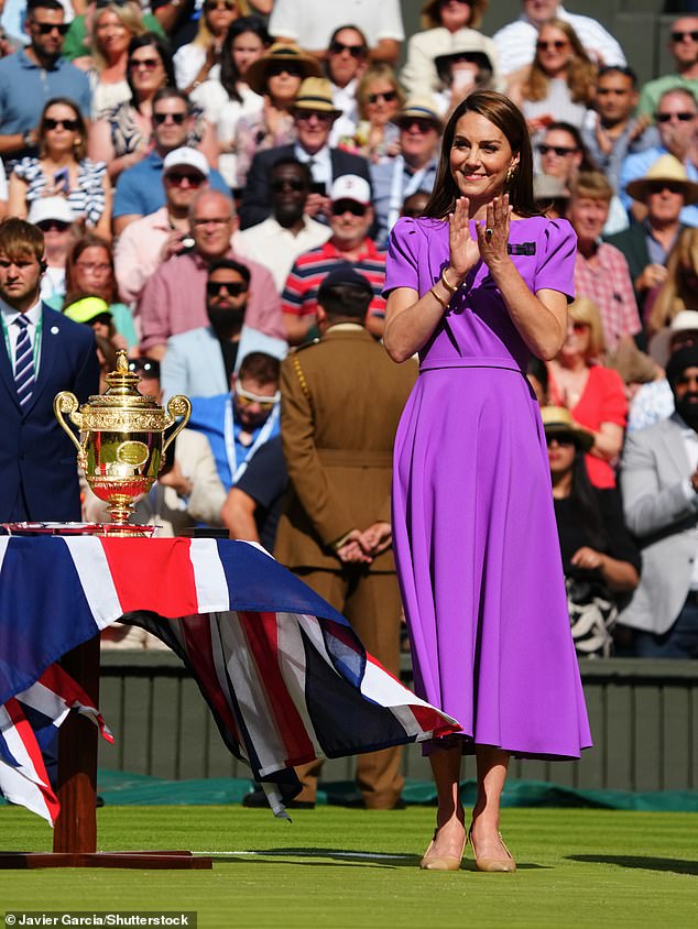 Kate made a triumphant return to centre court today