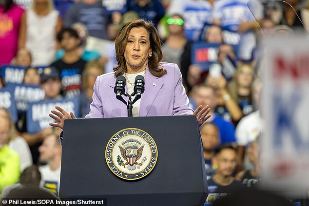 Vice President Kamala Harris at the University of Nevada on Saturday when she unveiled her policy proposal, attracting the anger of Trump