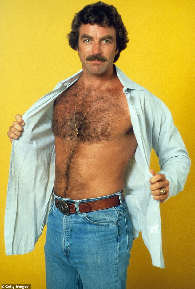 80s star Tom is renowned for for his role in Magnum PI (pictured in 1980)