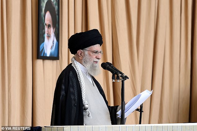 Iran's Supreme Leader Ayatollah Ali Khamenei pictured on Friday