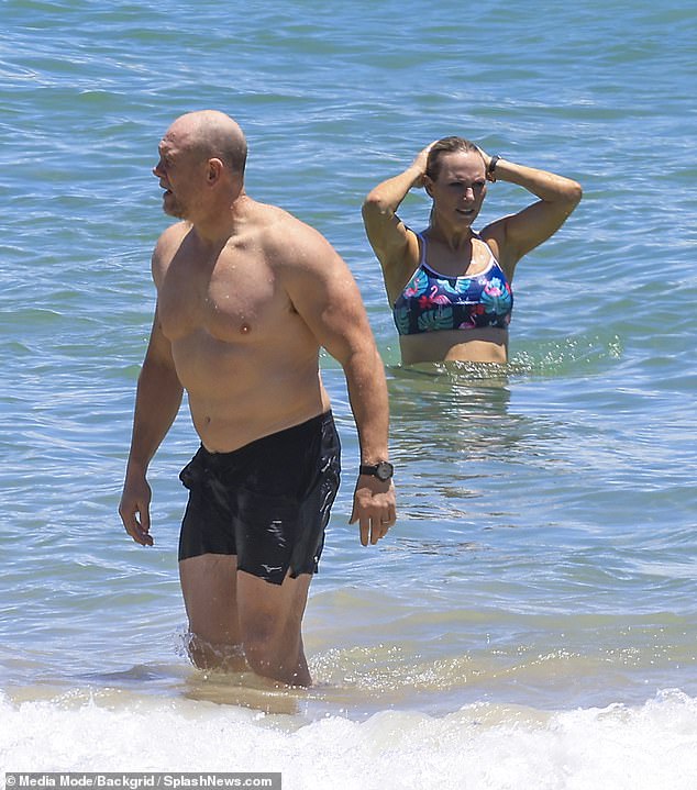 Alongside Iceland, Zara and Mike Tindall are known to enjoy a trip Down Under during the winter. Pictured: Enjoying the beach at Byron Bay in Australia in January 2024